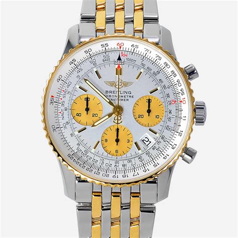 breitling navitimer size|Breitling Navitimer two tone.